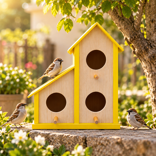 Triple Nesting Bird House